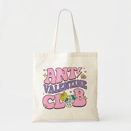 Anti-Valentine Club Tote Bag (Voorkant)