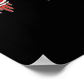 Anti Valentine Skeleton Hands Heart Gothic Poster (Hoek)