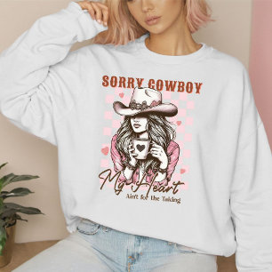 Anti Valentine western Cowboy meisje Grappige quot T-shirt