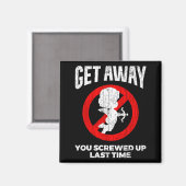 Anti Valentines Sarcastic Cud Quote Funny Gift Magneet (Voorkant / Achterkant)