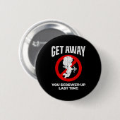 Anti Valentines Sarcastic Cud Quote Funny Gift  Ronde Button 5,7 Cm (Voorkant /achterkant)