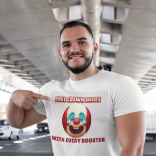 ANTI-VAX GRATIS SCHOENEN MET ELKE BOOSTER GRAPPIG T-SHIRT