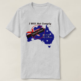 Anti Vax Mijn lichaam Mijn keuze Australische vlag T-shirt