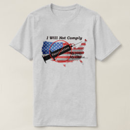 Anti-Vax Mijn lichaam Mijn keuze Rood Blauw VS vla T-shirt