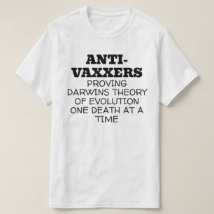Anti-vaxxers Darwins Theorie van Evolutie T-shirt