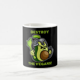 Anti Vegan Avocado Knight Koffiemok