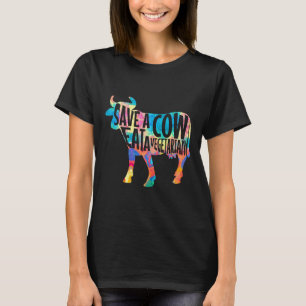 Anti Veganistische Vleeseter Sla Een Koe Redt Eet T-shirt
