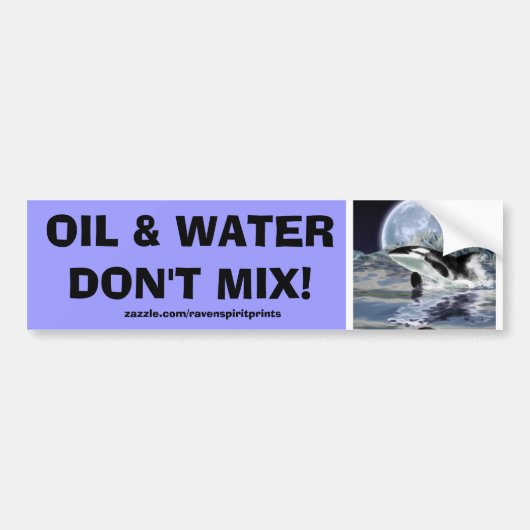 ANTI-VERONTREINIGING BREKENDE ORKA Bumpersticker (Voorkant)