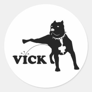 Anti-Vick Ronde Sticker