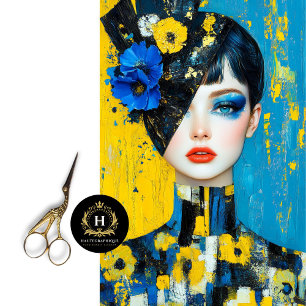 Anti War Art Oekraïne Vrede & Eenheid Decoupage Tissuepapier