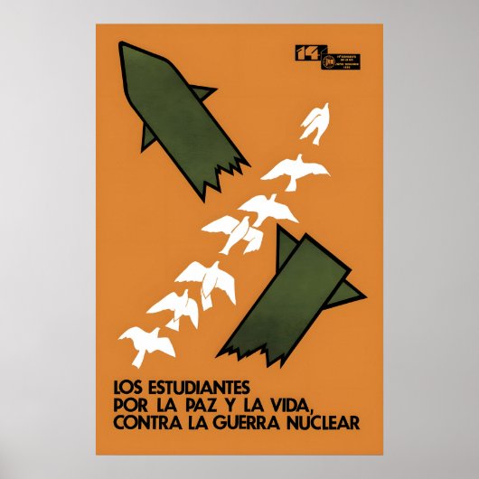 Anti-war Poster Students against nuclear war (in (Devant)