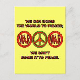 ANTI-WAR SLOGAN BRIEFKAART
