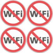 Anti-Wi-Fi vinyl sticker (Voorkant)