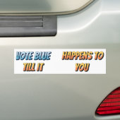 Anti Woke, Anti Democrat & Pro Strong Borders Bumpersticker (Op auto)