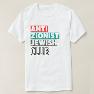 Anti-zionistische joodse club drk Mannen T-shirt