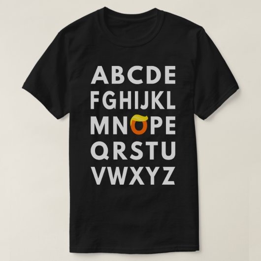 AntiAlphabet Nope IV T-shirt (Design voorkant)
