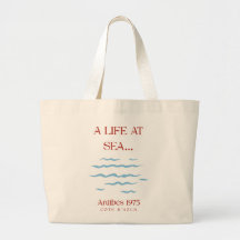 Antibes Coast Canvas Tote Bag - Luxe Resort