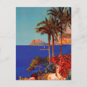  Antibes Cote d'Azur Landschap Feestdagenkaart