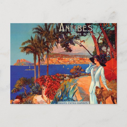  Antibes Cote d'Azur Travel Briefkaart (Voorkant)