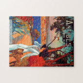 antibes Cote D'Azur Travel Illustration Legpuzzel (Horizontaal)