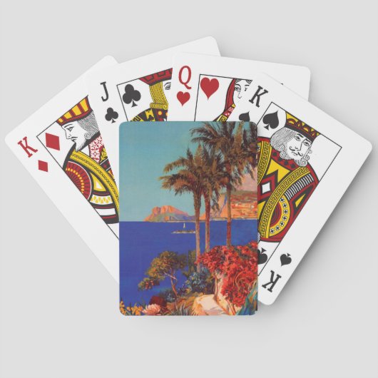  antibes Cote D'Azur Travel Speelkaarten (Achterkant)