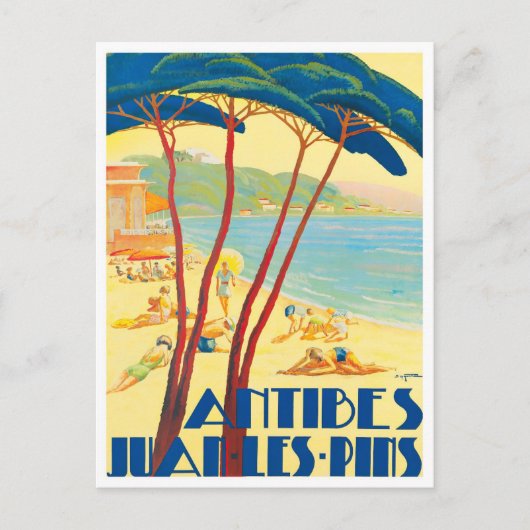 Antibes France vintage Briefkaart (Voorkant)