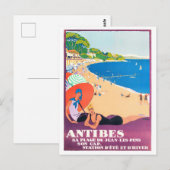 Antibes France vintage Briefkaart (Voorkant / Achterkant)