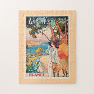 Antibes, Frankrijk reisposter, Legpuzzel