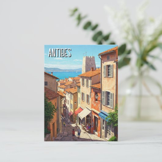 Antibes Frankrijk Reizen Briefkaart (Staand voorkant)