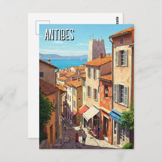 Antibes Frankrijk Reizen Briefkaart (Voorkant / Achterkant)