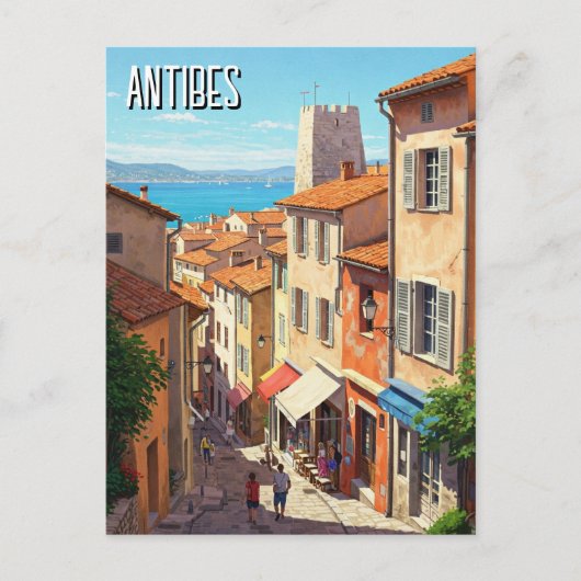 Antibes Frankrijk Reizen Briefkaart (Voorkant)
