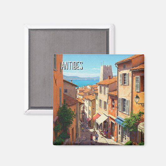 Antibes Frankrijk Reizen Magneet (Voorkant / Achterkant)