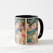 Antibes, Frankrijk: Vakantie op reis Mok (Voorkant rechts)