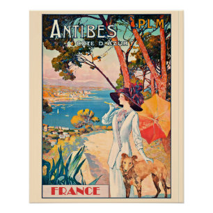 Antibes Frankrijk vintage poster Perfect Poster