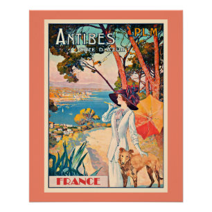 Antibes Frankrijk vintage poster Perfect Poster