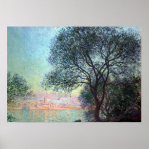Antibes in the Morning by Claude Monet Poster