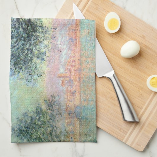 Antibes in the Morning by Claude Monet Theedoek (Quarter Fold)