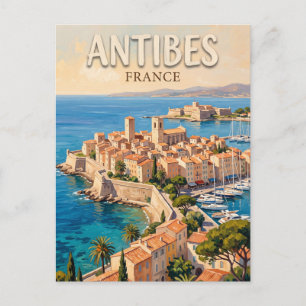 Antibes Oude Stad en Port Vauban Frankrijk Briefkaart