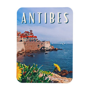 Antibes Photo Vintage Magneet