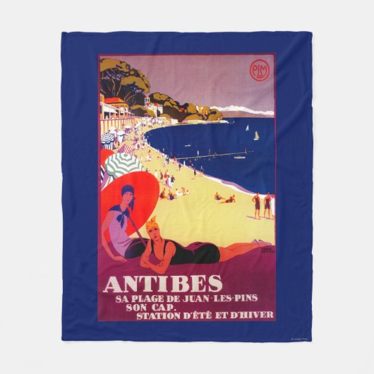 Antibes PosterEurope Fleece Deken (Voorkant)