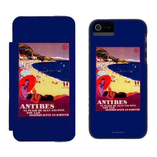 Antibes PosterEurope Incipio iPhone Portemonnee Hoesje (Naast elkaar)