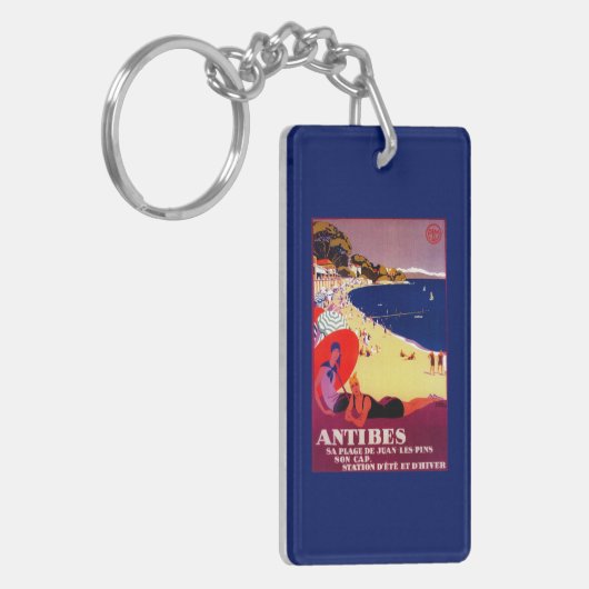 Antibes PosterEurope Sleutelhanger (Voorkant Links)