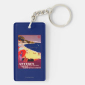 Antibes PosterEurope Sleutelhanger (achterkant)
