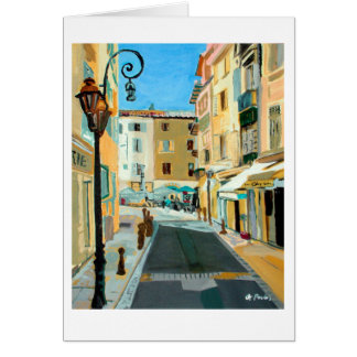 Antibes Street Scene Gedrukte Kaart