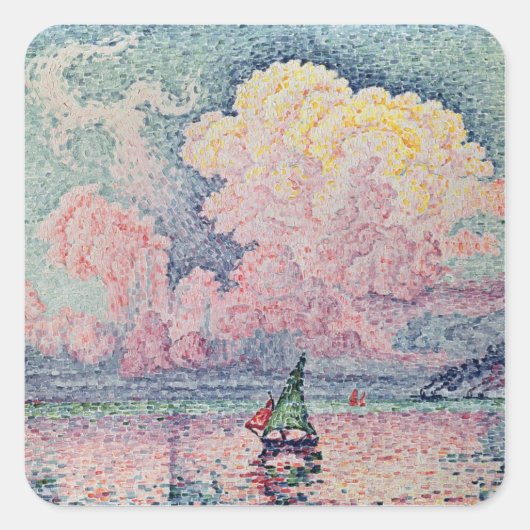 Antibes, the Pink Cloud, 1916 Vierkante Sticker (Voorkant)