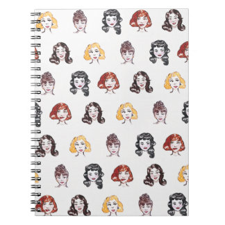 Antic waterverf pin-up notitieboek