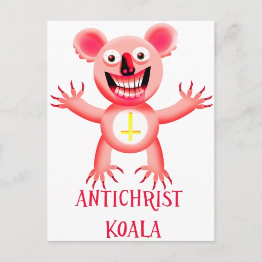 ANTICHRIST KOALA BRIEFKAART (Voorkant)