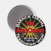 AntiChrist Obama God Magneet (Voorkant / Achterkant)