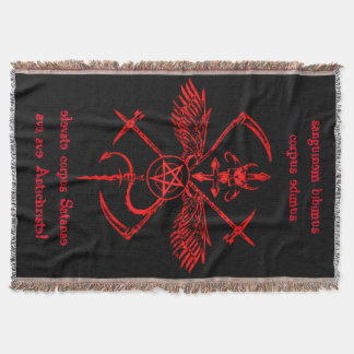 Antichrist Symbool Wall Hanging Tapestry Deken