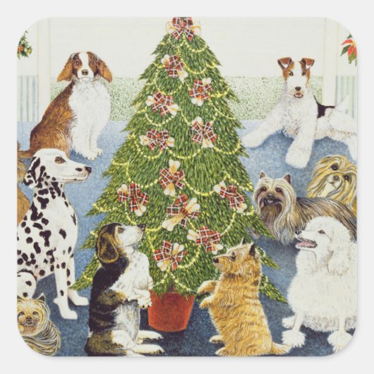 Anticipatie Vierkante Sticker (Voorkant)